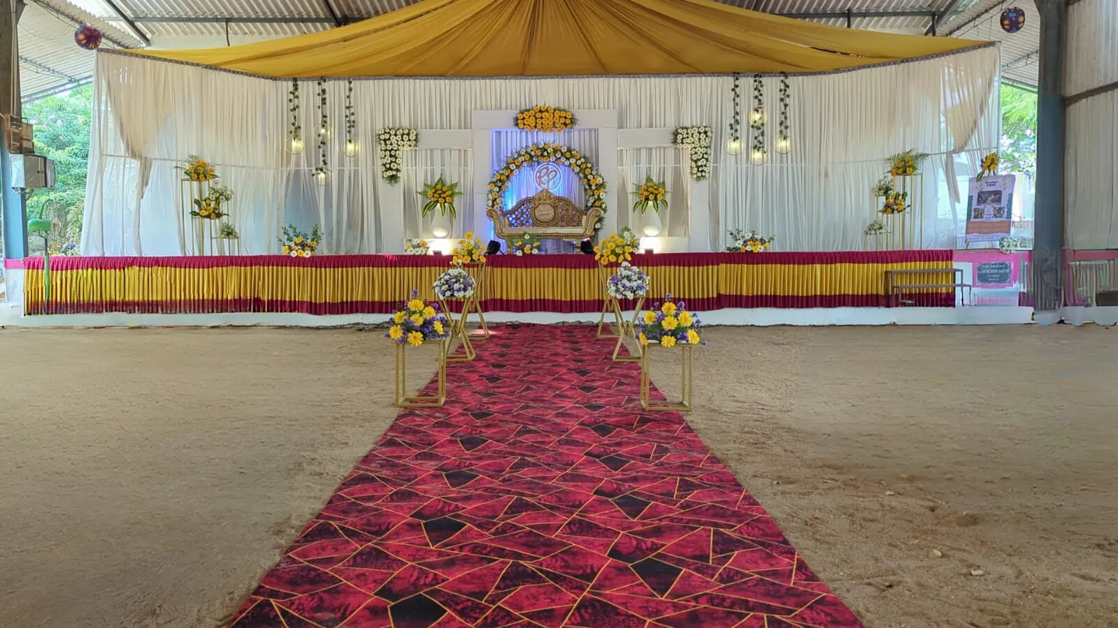 Red Carpet Welcome — Entrance aisle by Dream Craft Events in Trichy
